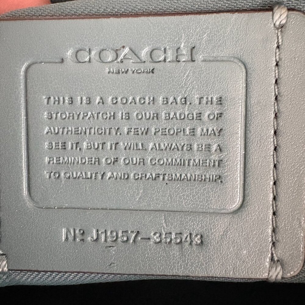 Coach Chaise Crossbody in Polished Pebble Leather Marine Classic Luxury - Picture 10 of 13